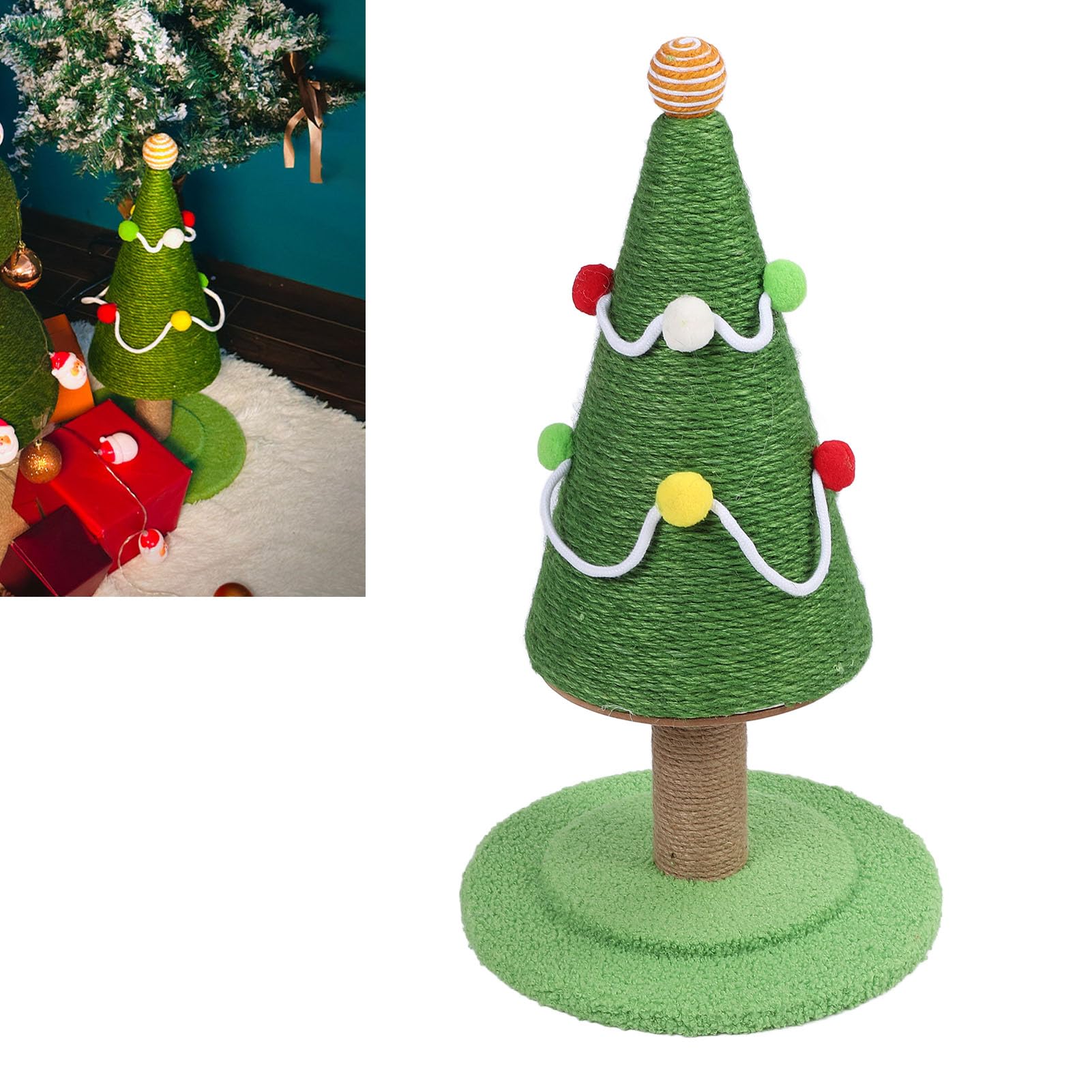 NO.518❤Xmasツリーで遊ぶ ネコ ねこ❤レジンヘアゴム ブローチ Amazon.com: Christmas Tree Cat Scratching Post, 18.5/25.5 Tall