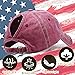 American Flag Ponytail Baseball Hats for Women Fashion Embroidered USA Flag Snabpack Hats for Men Washed Cotton Distressed Patriotic Baseball Cap for Women Red Denim Trucker Hat Unisex Running Hat