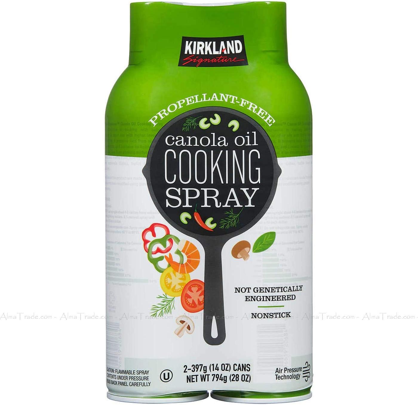 Kirkland Signature Canola Oil Cooking Spray Propellant Free Pack of 2