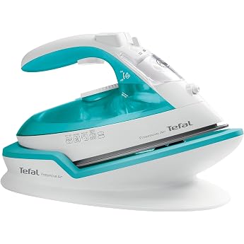 Tefal FV6520 2400W 0.25L Ceramic TurquoiseWhite steam ironing board