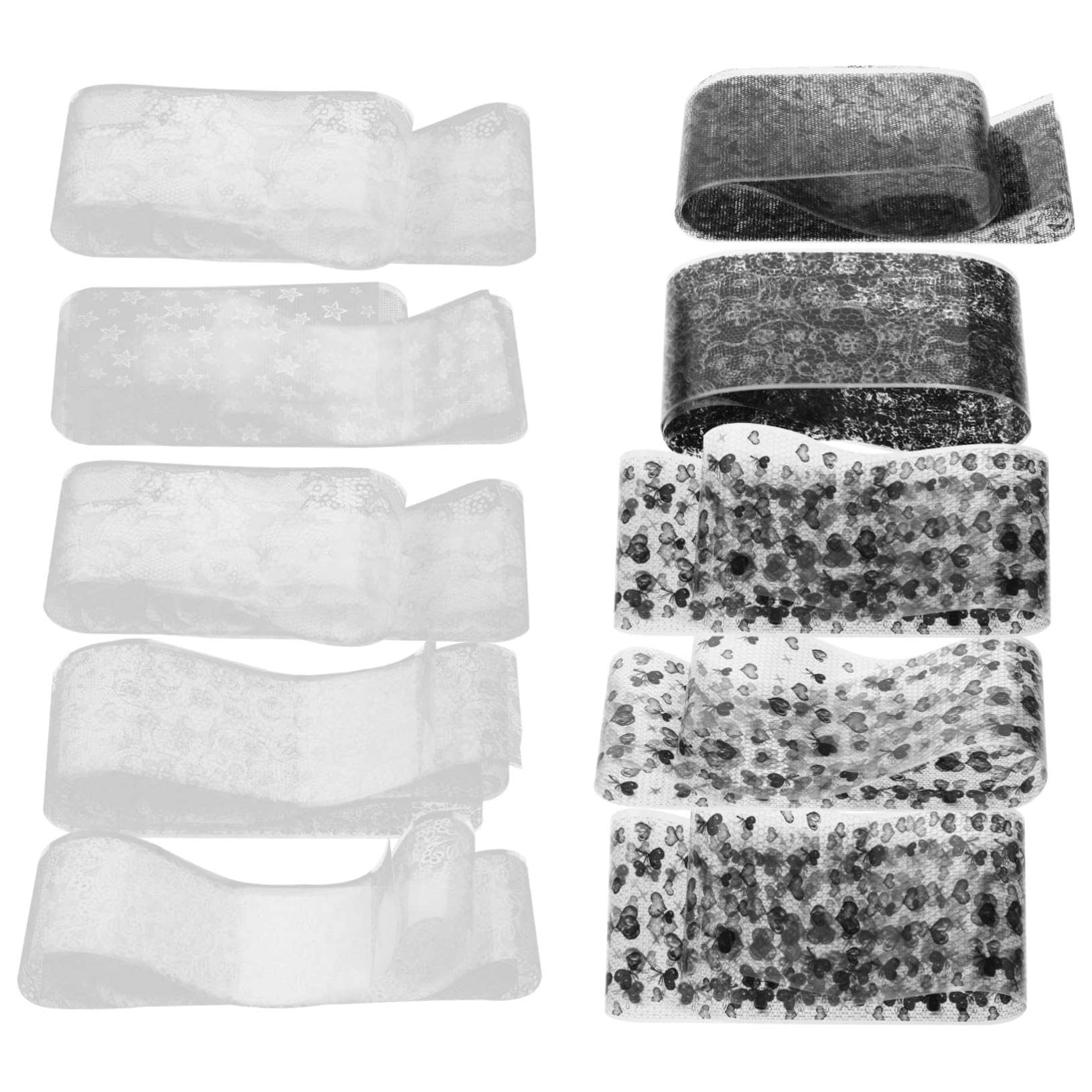 CALLARON 5 Scatole adesivi per unghie manicure Unghia falsa arte rimovibile UV decalcomanie per il trasferimento delle unghie adesivi decorativi per unghie adesivo