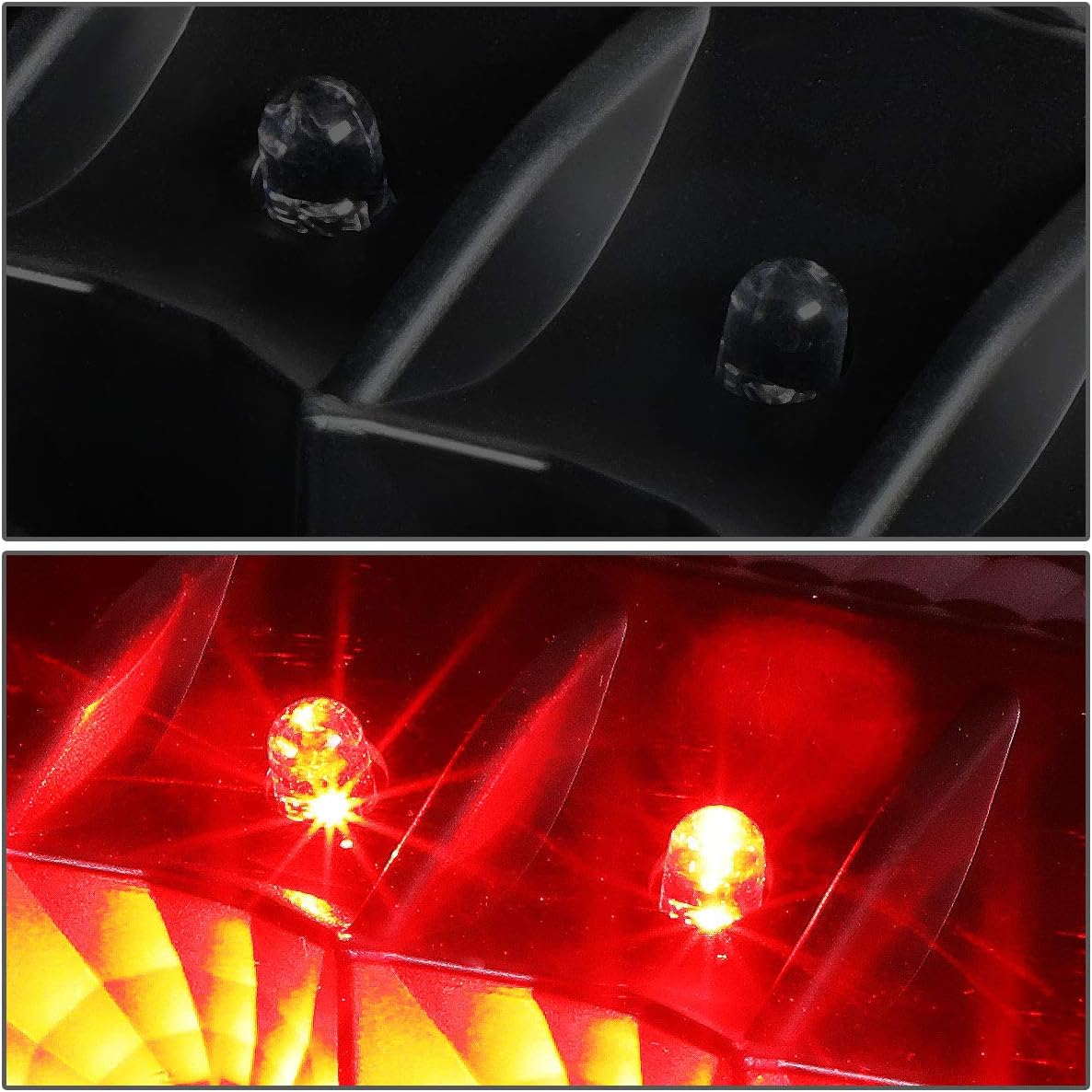 Auto Dynasty Tail Lights Compatible with 2008-2016 Ford F250 F350 F450 F550 Super Duty, Driver and Passenger Side LED Brake Lamps, Black Housing Smoked Lens