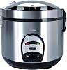 BKitchen Cook 200 Rice Cooker - 4 Litre and 4 Cups Dry Rice Capacity - 700W Electric - Keeps Warm for Serving - Simple Controls - Stainless Steel - Food Steaming