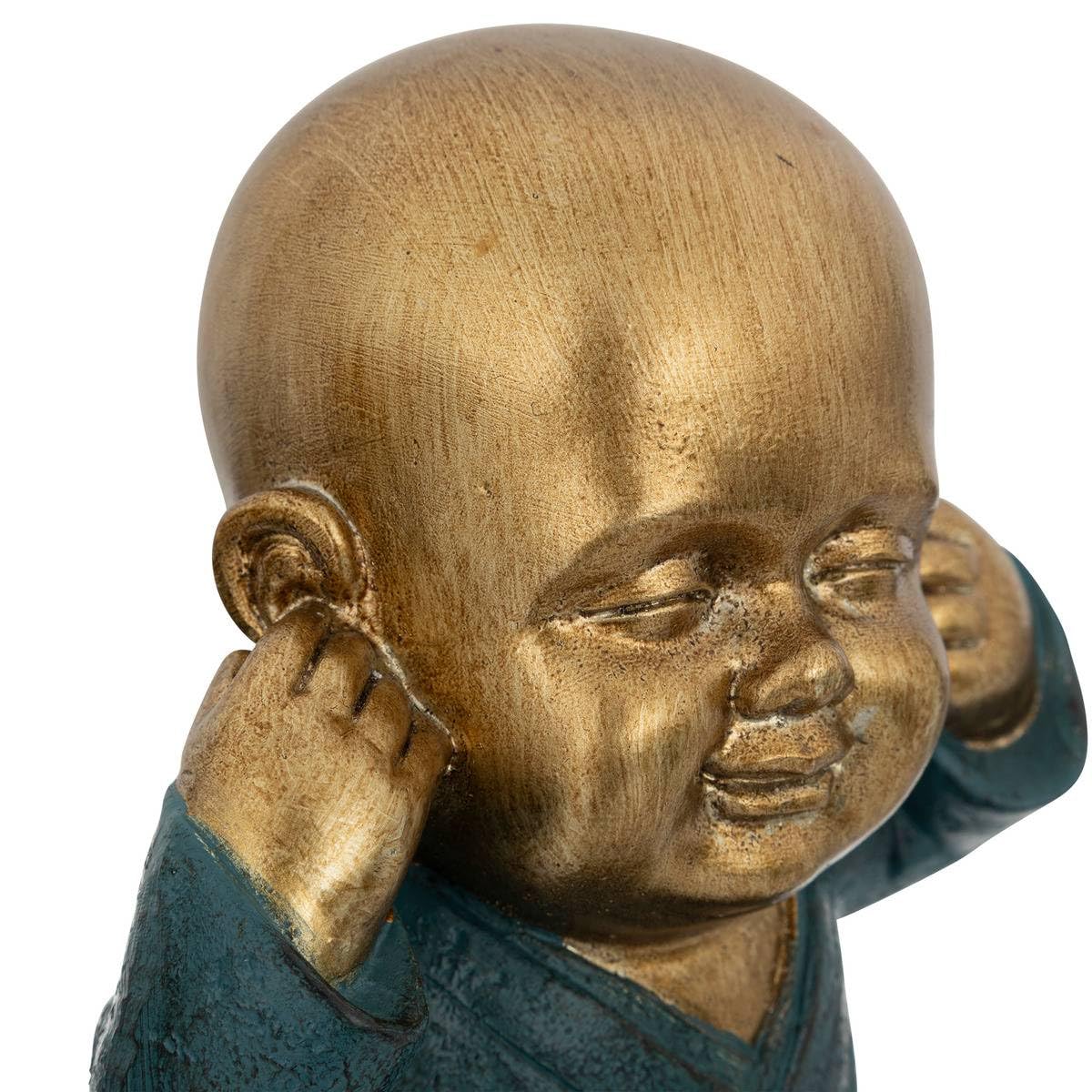 Set de 3 Statues Bouddha Sagesse H 21 cm - Atmosphera