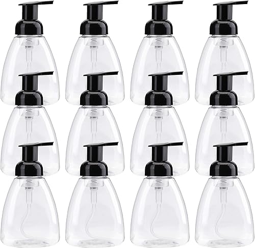 Bekith Paquete de 12 botellas dispensadoras de jabón espumoso, 10 onzas, recipientes de jabón líquido de espuma vacía para manos, botellas de disponible en Yaxa Mexico