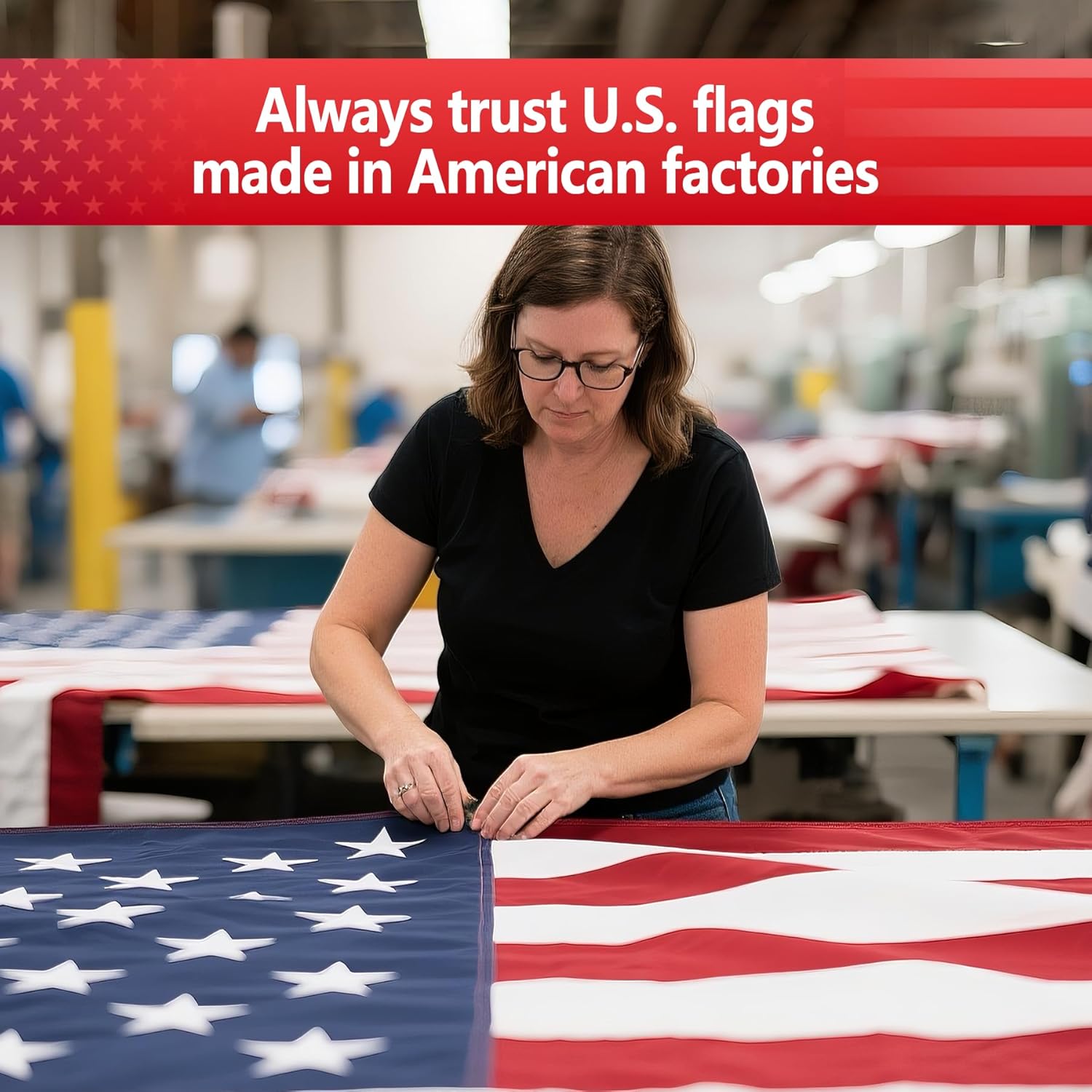 USA Flag Made in US,American Flag,Premium 5x8 American Flags Outdoor Heavy Duty Made in USA,5x8 Nylon US Flag Durable United StatesFlag5x8Ft