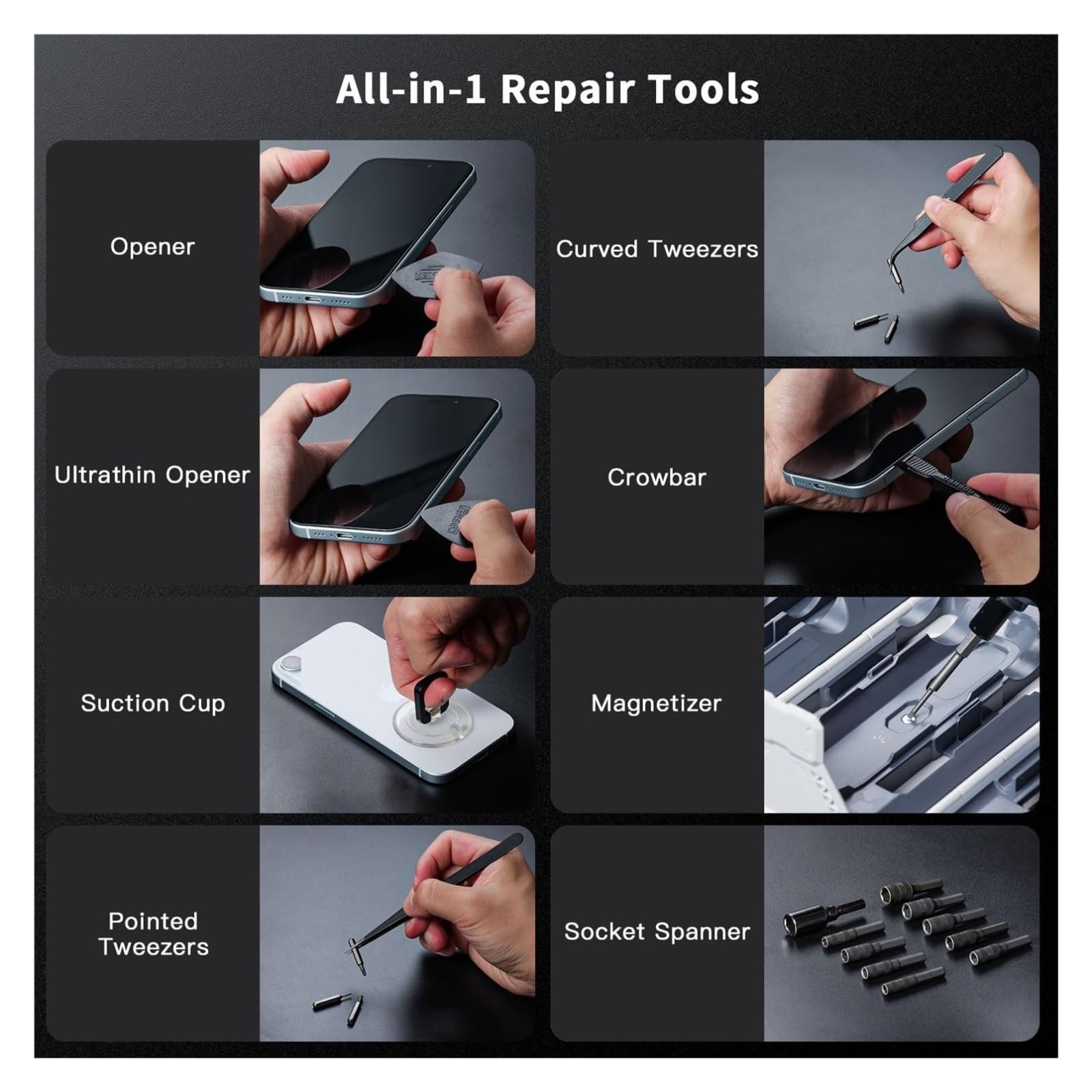 Zestaw Kluczy Zestaw Śrubokrętów 180 W 1 Phillips Torx Hex Cr-V Bity Precyzyjny Magnetyczny Śrubokręt Do Telefonu Komórkowego Zestaw Narzędzi Do Naprawy Komputera