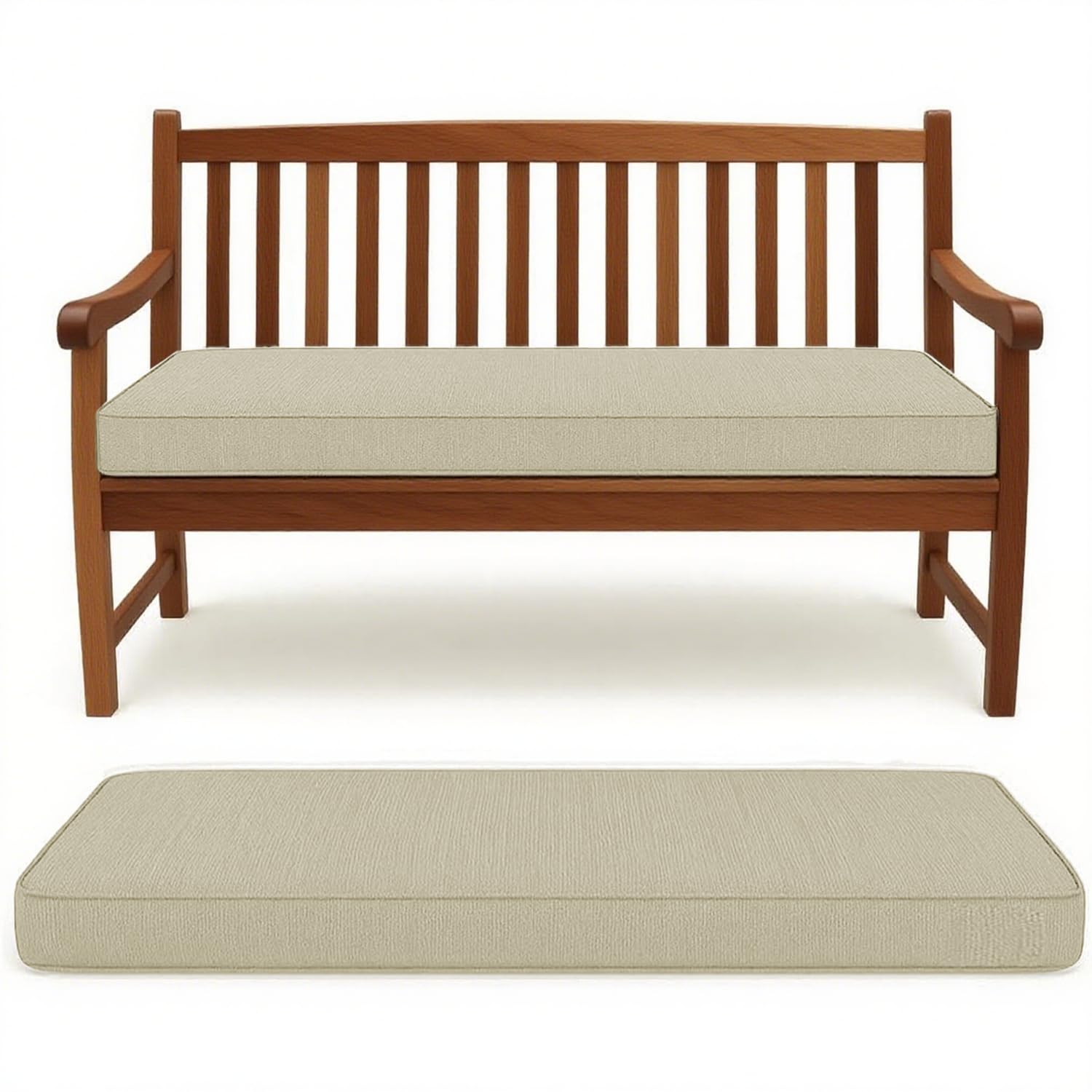 Coussin de banc lavable de qualité supérieure pour terrasse et intérieur