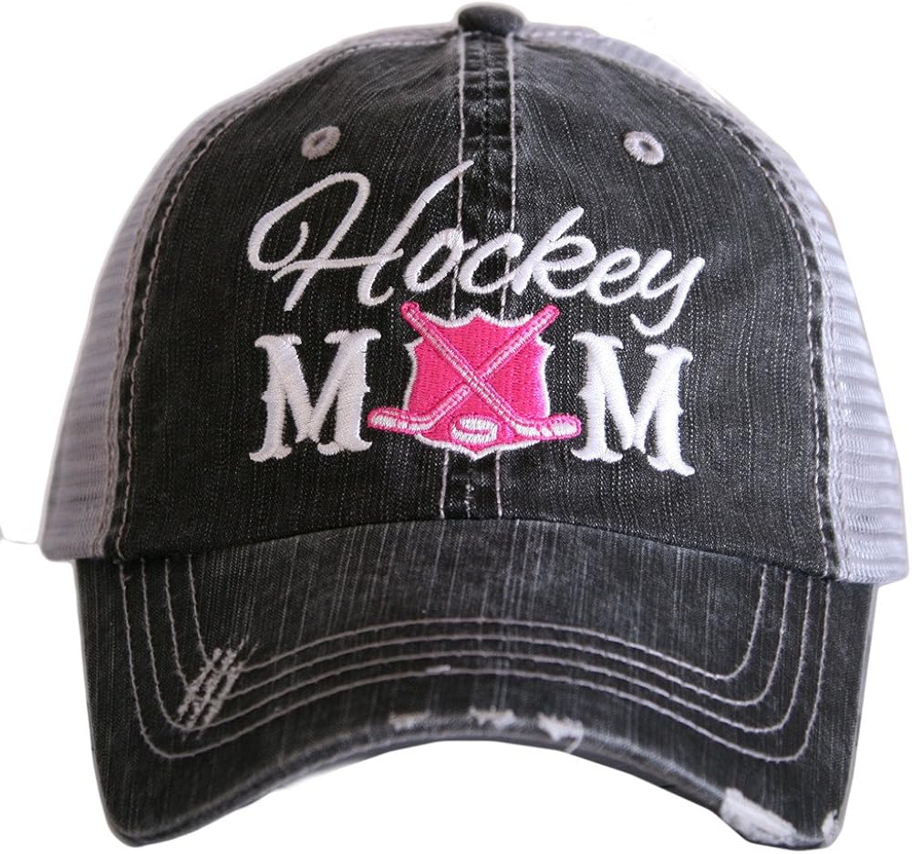 KATYDID Hockey Mom Women's Trucker Hats Caps Black : Katydid: Clothing, Shoes & Jewelry
