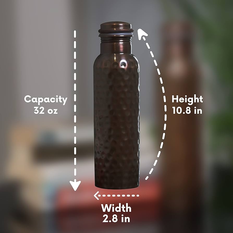 Amazon.com: Craft Trade Pure Copper Bottle with Lid and