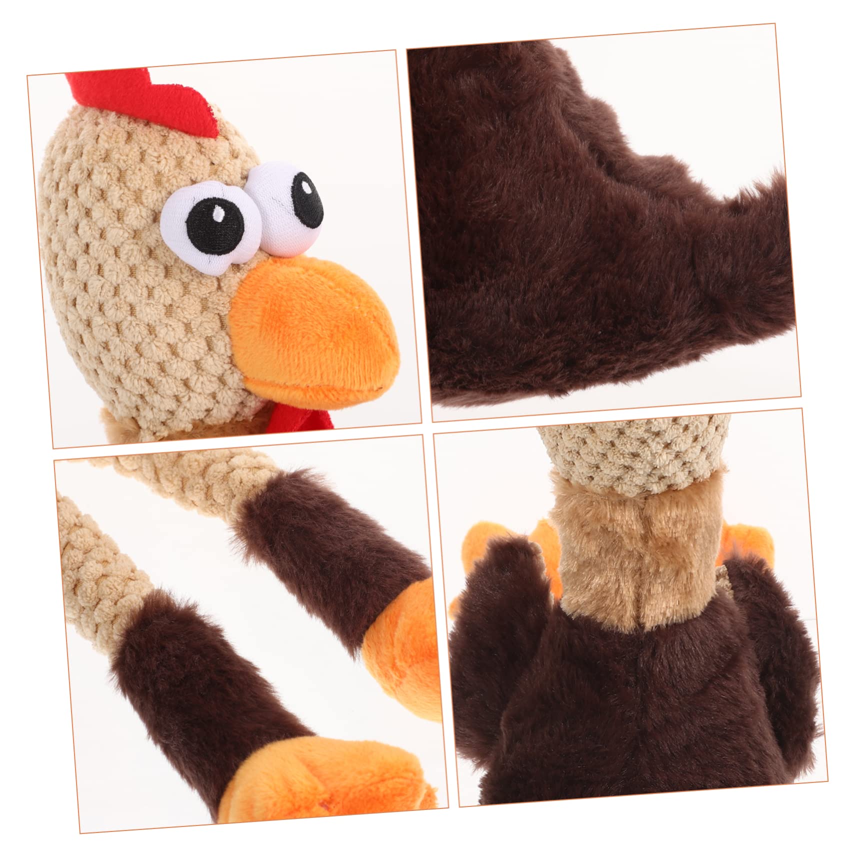 POPETPOP 2piezas Juguete para Mascotas Forma De Pollo Juguete De Masticación Interactivo para Perros Divertido y Resistente para Cachorros para Jugar y Limpiar