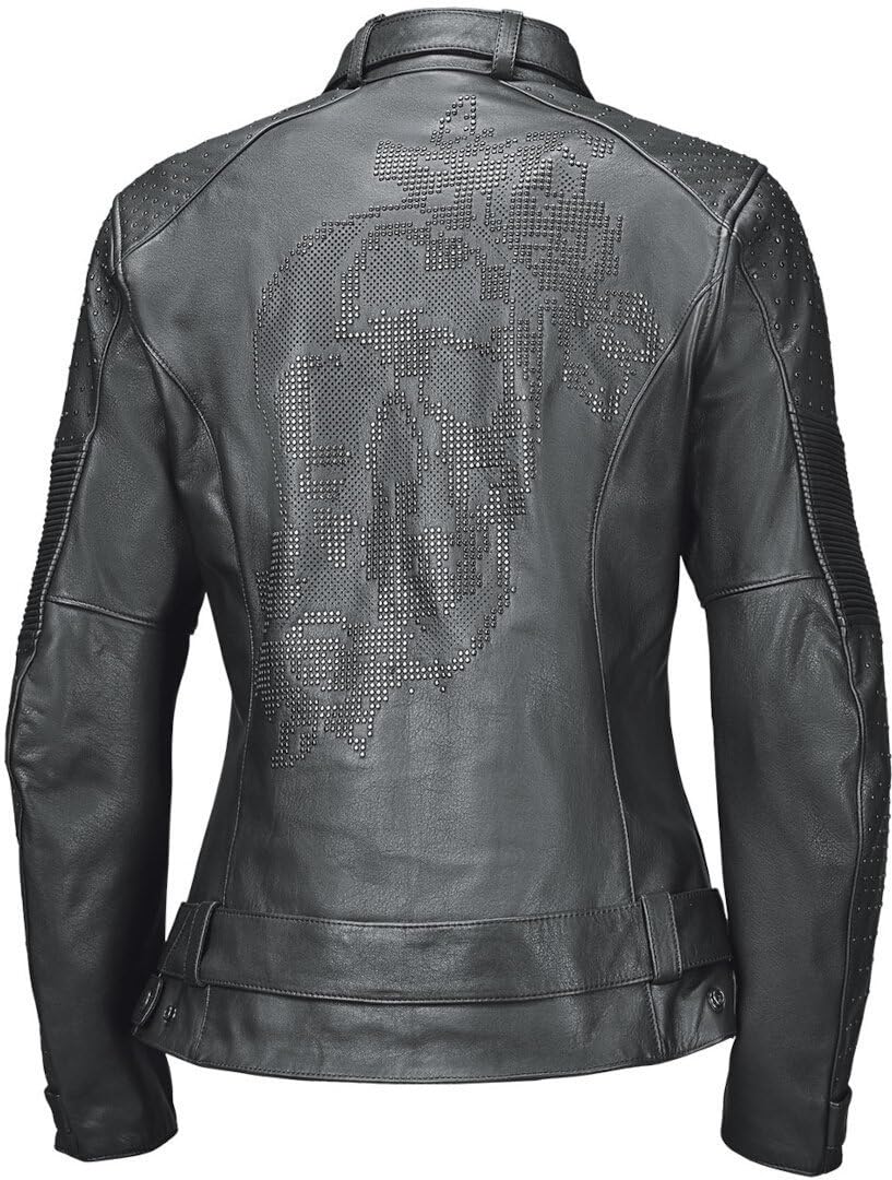 Held Roxane Damen Motorrad Lederjacke, schwarz, 44 | Leder