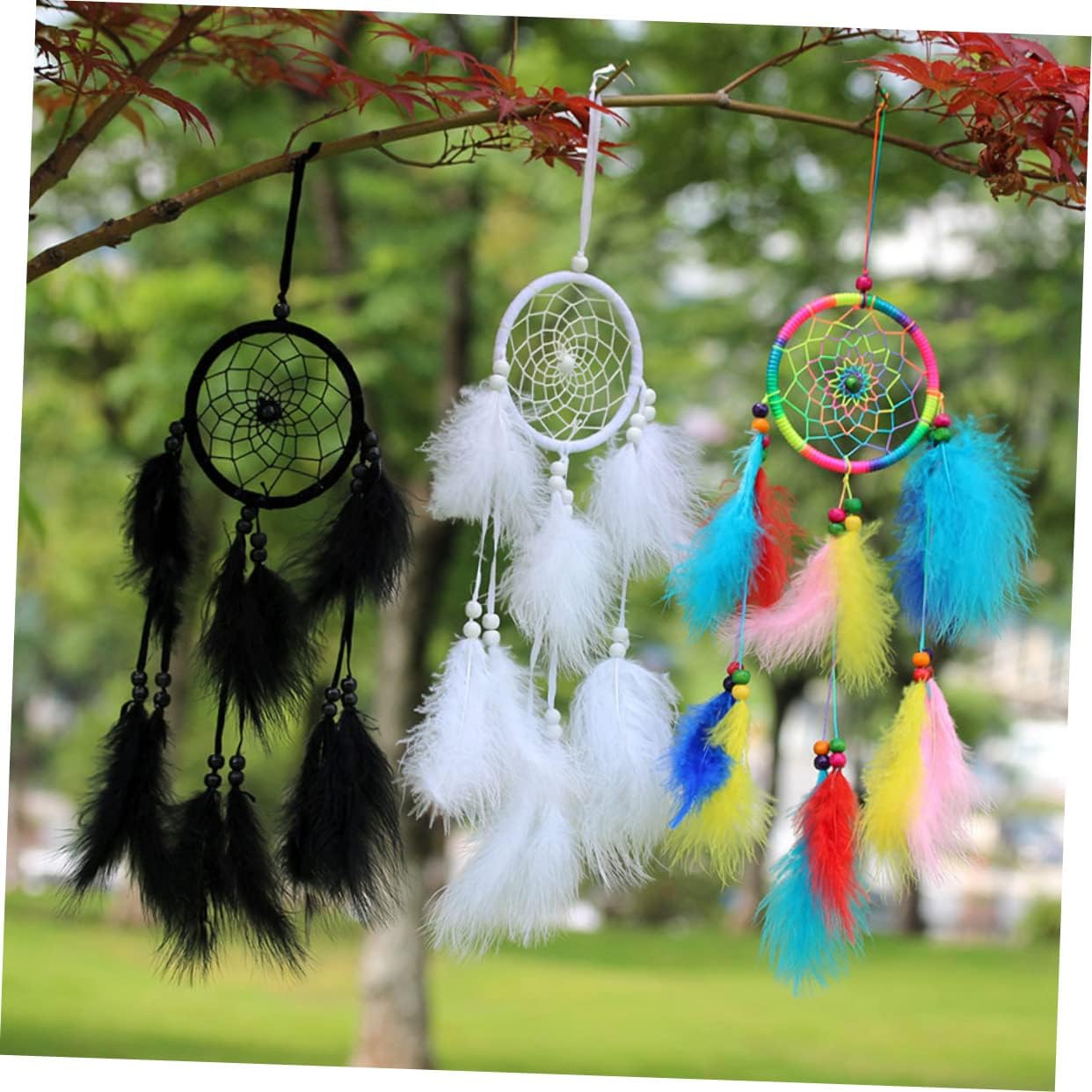 QUMIIRITY 10Pcs 20cm White Plastic Dreamcatcher Ring for DIY Crafts Adjustable Circle for Handmade Projects Crafting Accessories for Home Decor