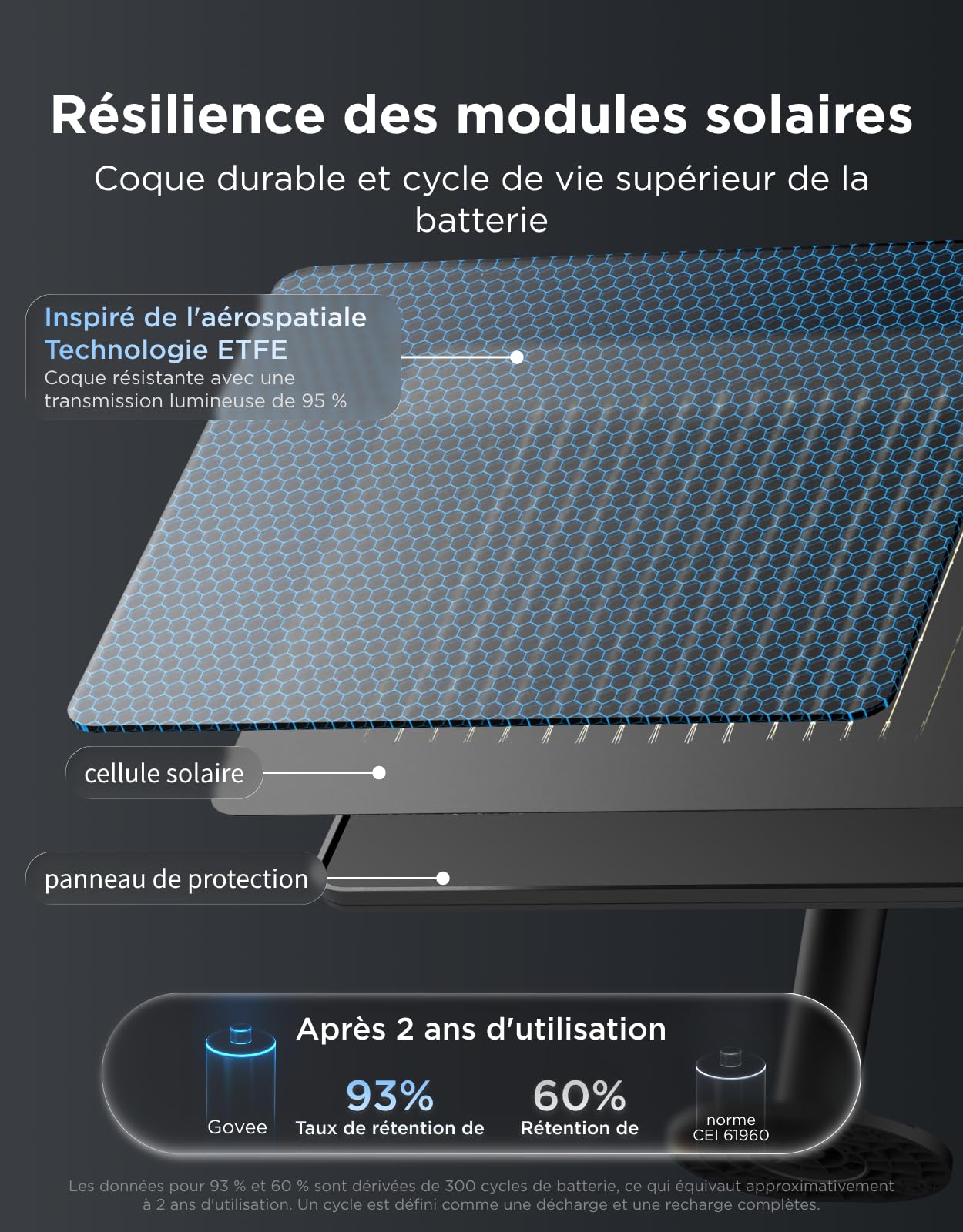 Govee Guirlande Lumineuse Extérieure Solaire 10m, RGBICW 16M Couleurs, 50lm | 112 Modes Scène et Contrôle App, Uniquement Bluetooth, 8 LED Réglables Incassables, IP67 pour Jardin, Terrasse, Balcon