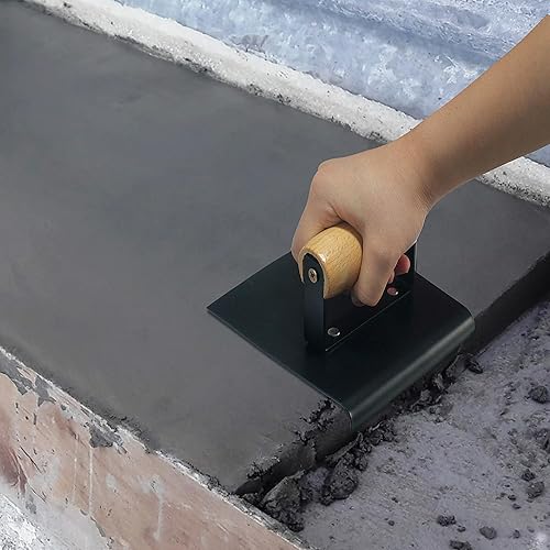 Miniatura 7 de Bordeadora de hormigón de acero inoxidable,Bordeadora manual de hormigón de 6 pulgadas x 6 pulgadas,Finalizador de concreto de precisión,Labio de 34