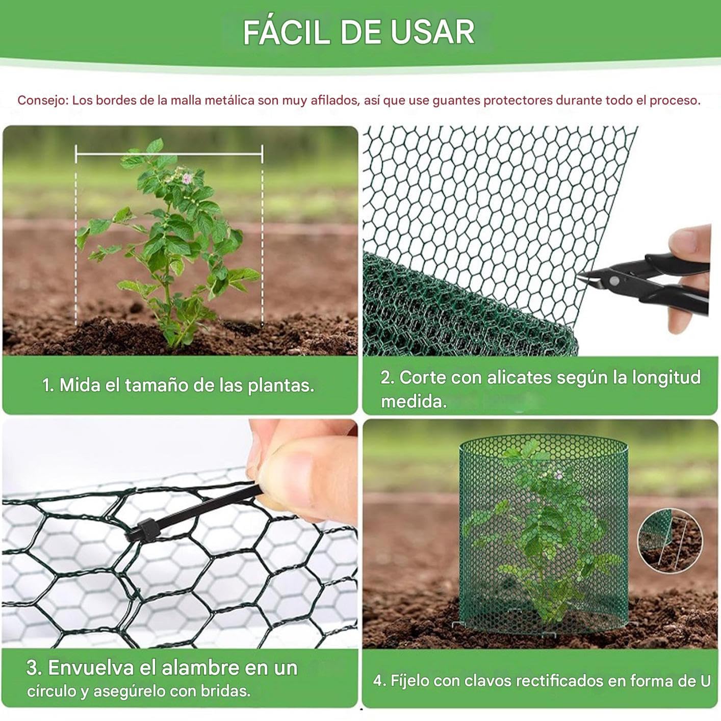 Cages pour d'extérieur Filet de Robuste 12 m x 40 cm