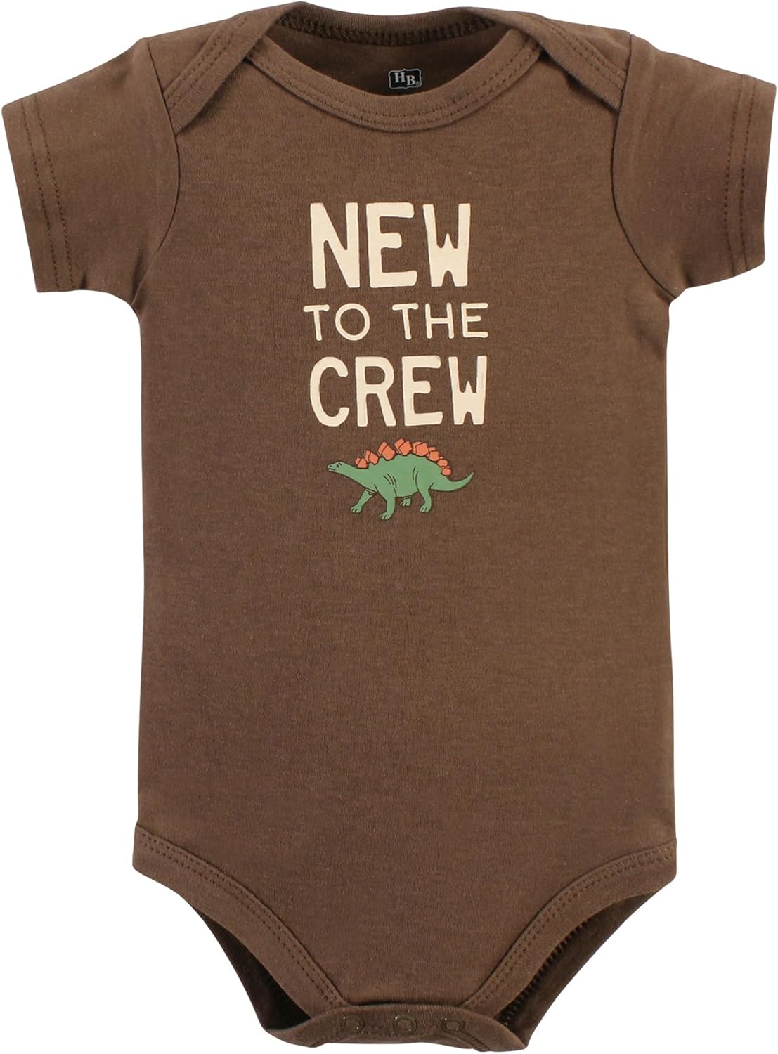 Hudson Baby Unisex Baby Cotton Bodysuits, Dinosaur Adventures 5-Pack, 12-18 Months