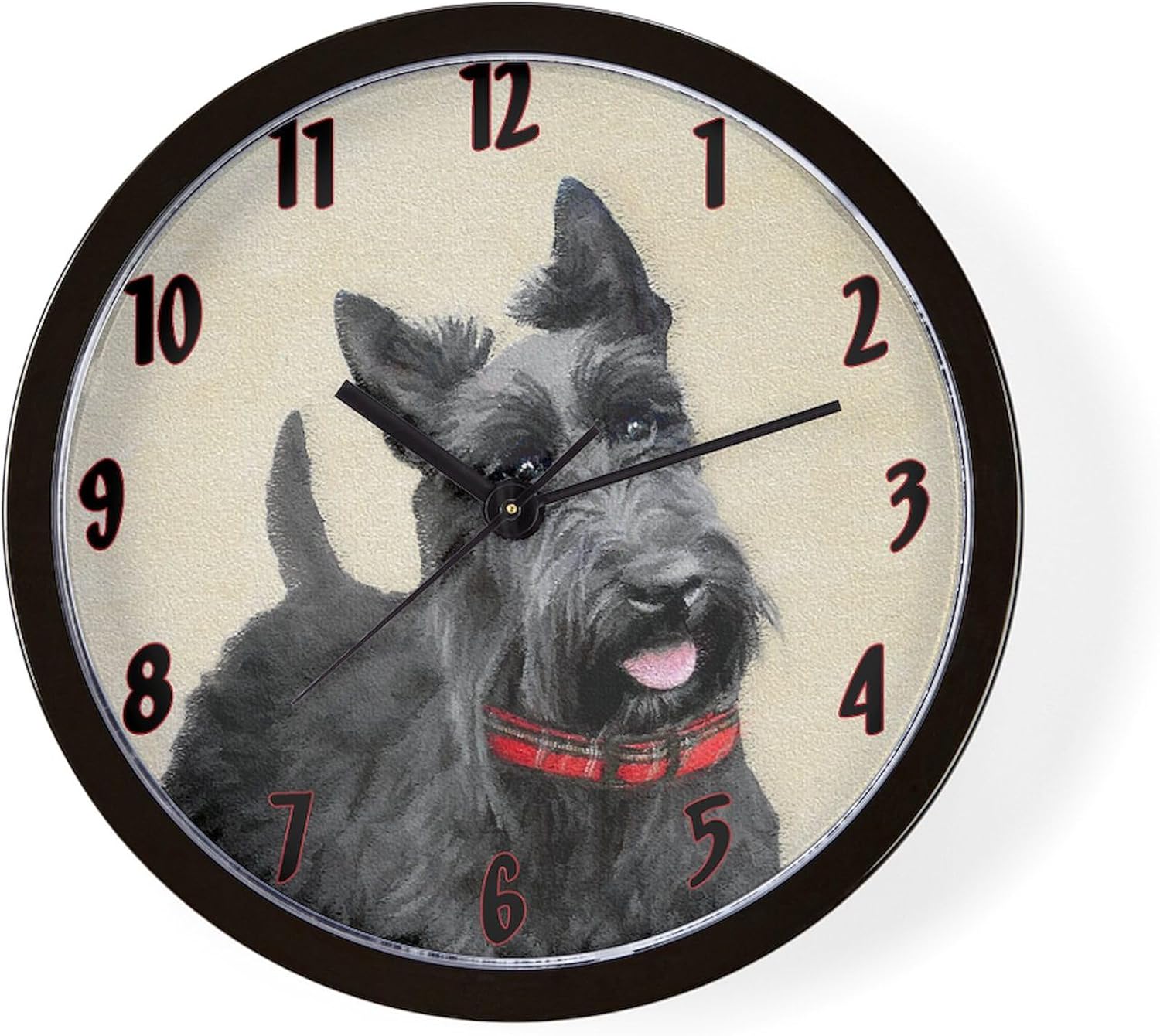 CafePress Scottish Terrier 10" Wall Clock for Livingroom, Kitchen, or Office