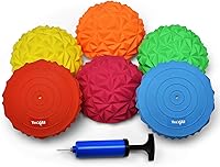 Vista 9 de Yes4All Hedgehog Balance Pods for Exercise, Core Body Balancing, Balance Pods for Youth & Adults with Hand Pump - Set of 5