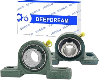 2Pcs UCP207-22 Pillow Block Bearing 1-3/8" inch Shaft Cast Iron p207 Bearings with 1-3/8" Bore Mounted Bearing Block Self Alignment