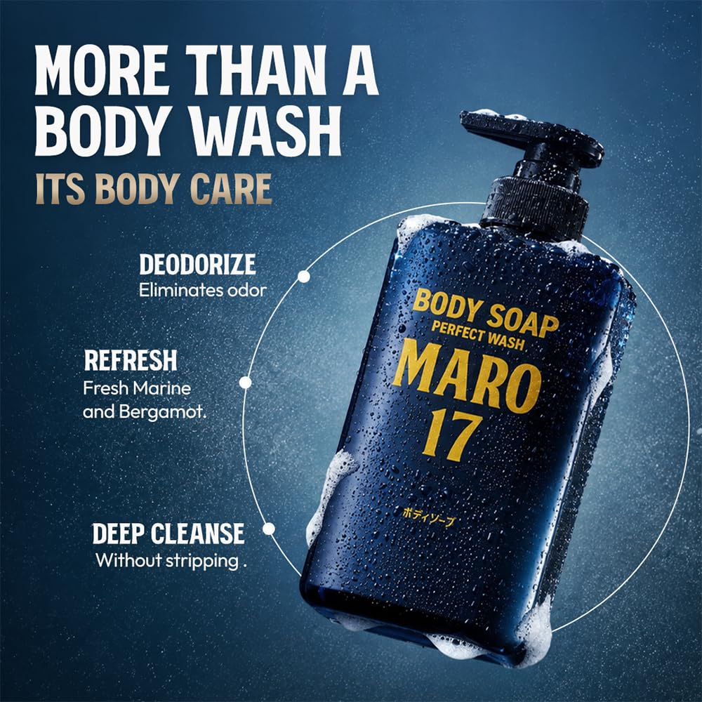 Amazon.com : MARO17 Collagen Mens Body Wash - Bergamot, Sulfate