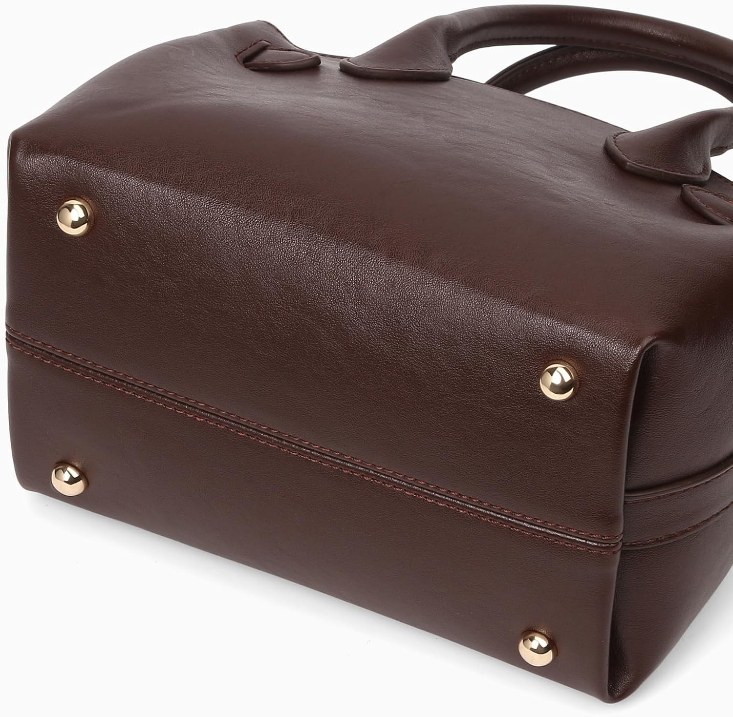 Small Top Handle Bag Designer Handbags for Women, Faux Leather Crossbody Bags Vintage Luxury Satchel Purse - Image 5