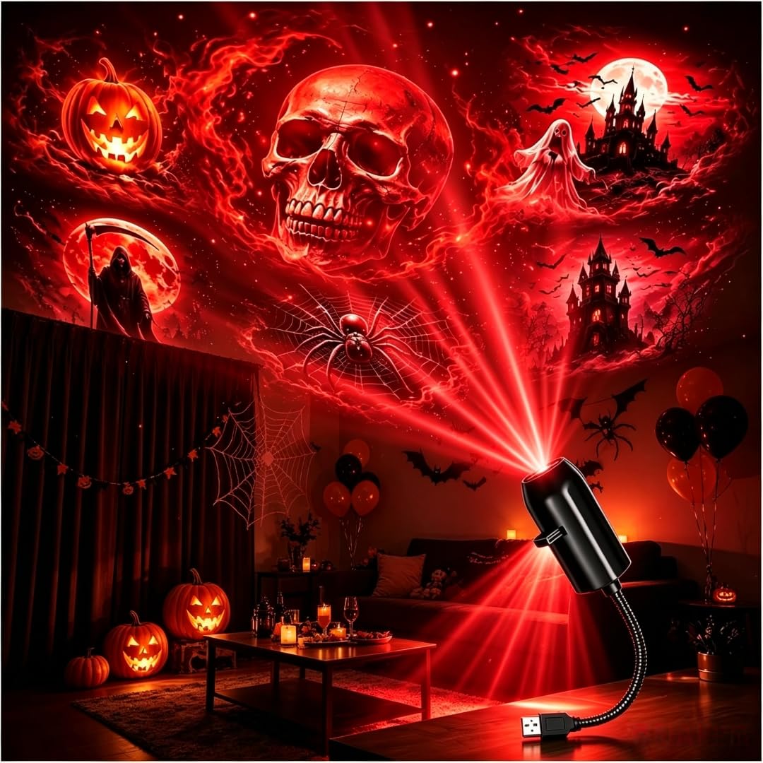 Halloween Projector, Halloween Projector Lights, Festival Decorations (1PCS)