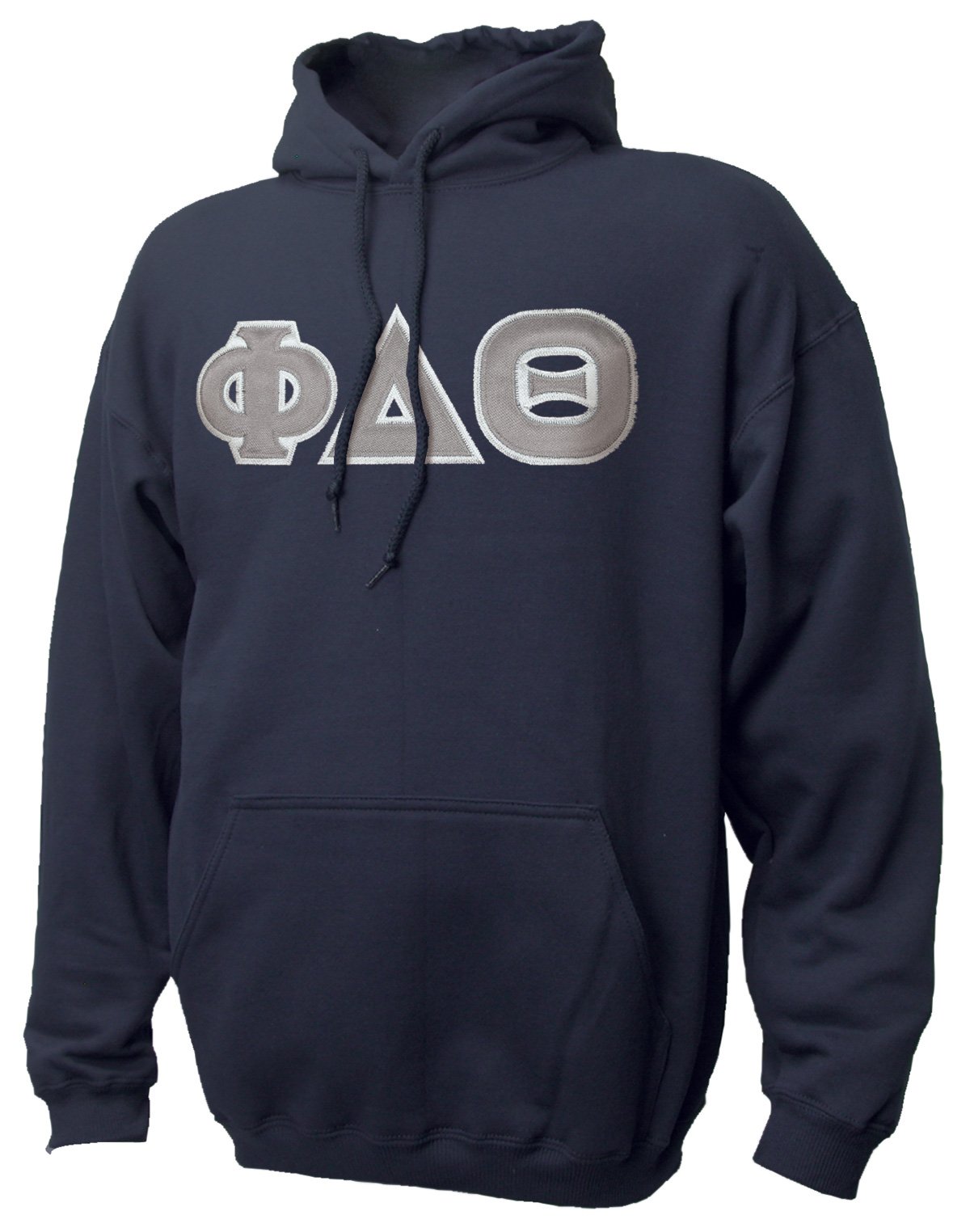 Phi Delta Theta Hooded Sweatshirt with Sewn On Greek Letters