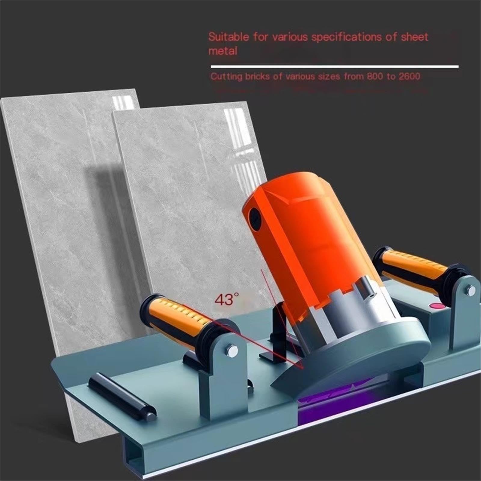 Máquina biseladora de losas grandes mármol, losa roca baldosas cerámicas 43 grados, máquina cortadora multifuncional especial ángulo Haitang para metal madera