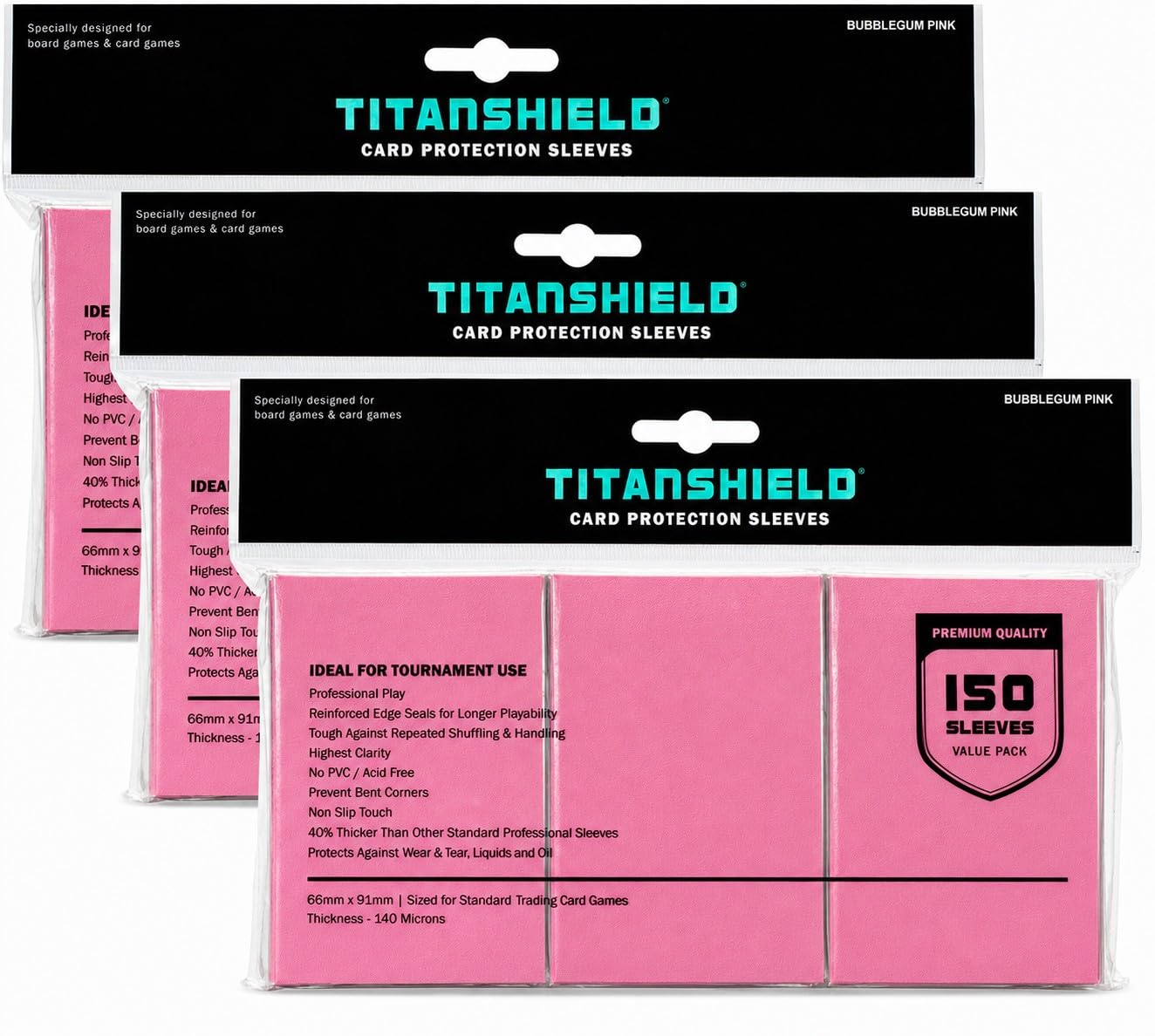 TitanShield | Standard Card Sleeves | 450 CT - Built for Shuffle & Play