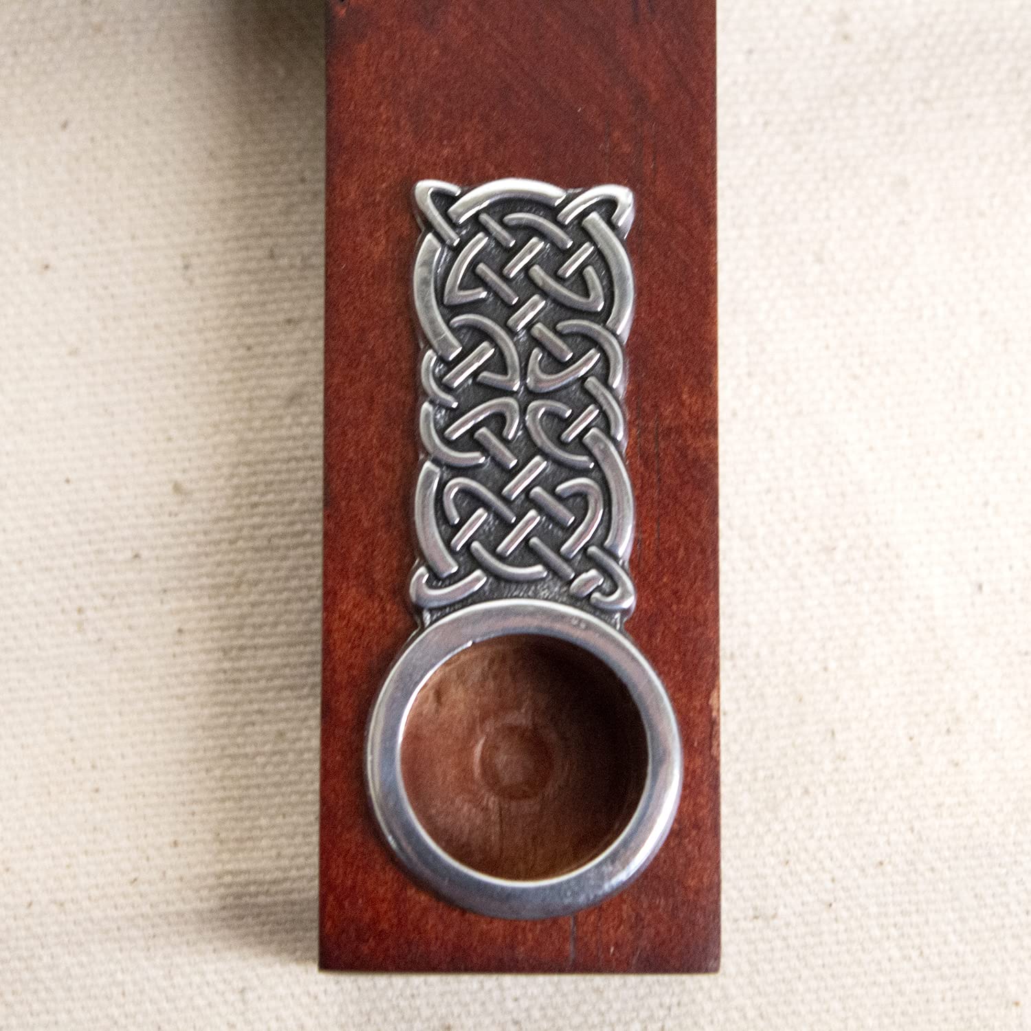 Kathedrale Art AD133 Keltischer Knoten Holz Kreuz Adventskranz Kerzenhalter, 20,3 cm Durchmesser