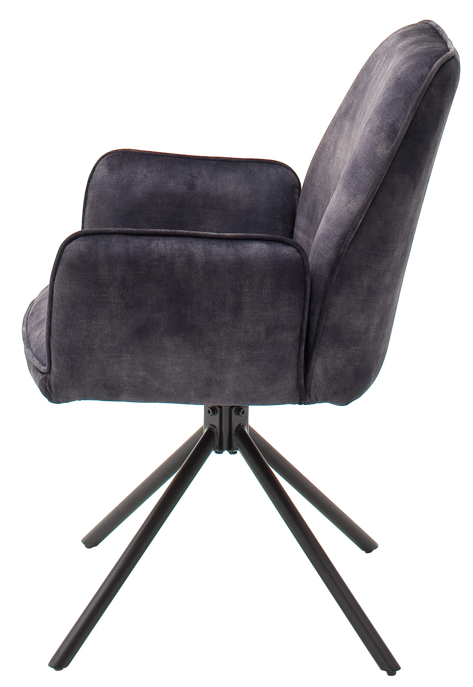 Sedia Da Ufficio Robas Lund O-Ottawa – Stile Vintage In Velluto, Girevole, Regolabile, Portata 120 Kg (Larghezza 59 Cm)