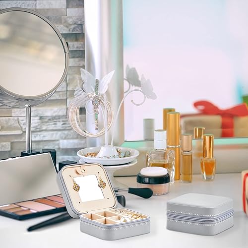 Miniatura 7 de 10 piezas de joyería de viaje a granel pequeño portátil caja de joyería de viaje organizador de joyas de viaje soporte de joyería de viaje para