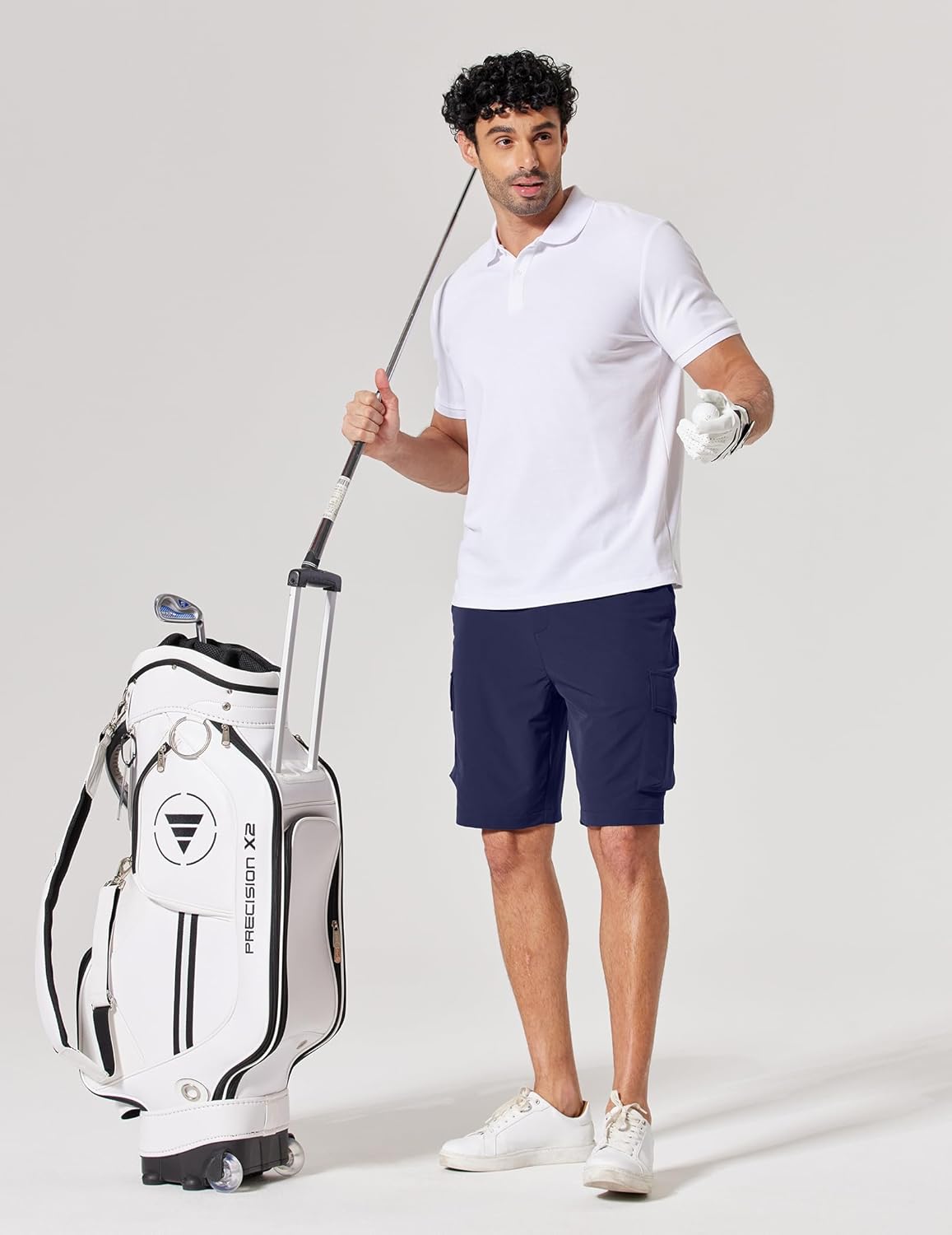 COOFANDY Mens Casual Shorts 9" Lightweight Cargo Shorts for Golf Hiking Work Fishing with 5 Pockets - Image 4