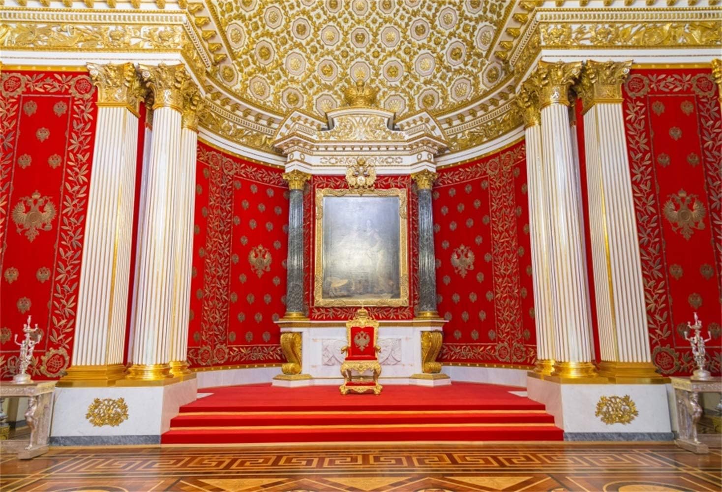 10x8ft Ancient Palace Backdrop Vinyl Magnificent Decoration Photography Background Indoor Decors Wallpaper Wedding Photo Backdrop Video Studio Photo Props