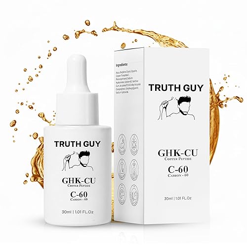 Miniatura 2 de Truth Guy GHK-CU - Suero de péptido de cobre antienvejecimiento para el crecimiento de la piel y el cabello, con carbono 60 para cabello más