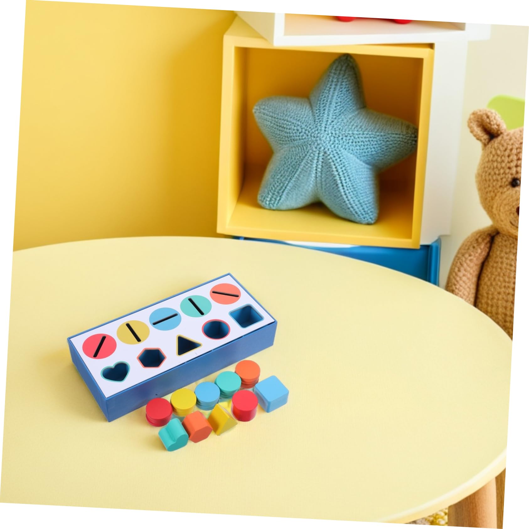 Operitacx 2 Boxen Holz Formen Sortierspiel mit Bunten Montessori Lernspielzeug für Kleinkinder Fördert Farb und Formenerkennung Motorische Entwicklung Sicheres Holzspielzeug Pädagogisches