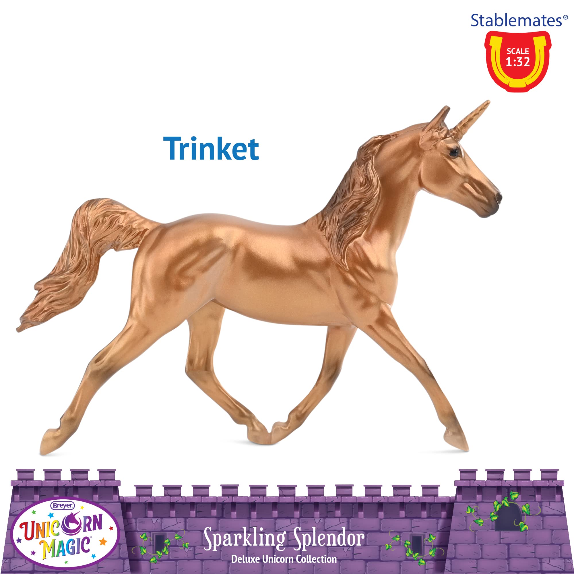 Breyer Pferde Stablemates Sparkling Splendor Deluxe Einhorn Set | 8 Einhorn Set | Einhorn Spielzeug | Pferdefiguren | 9,5 cm x 6,3 cm | Maßstab 1:32 | Modell #6937