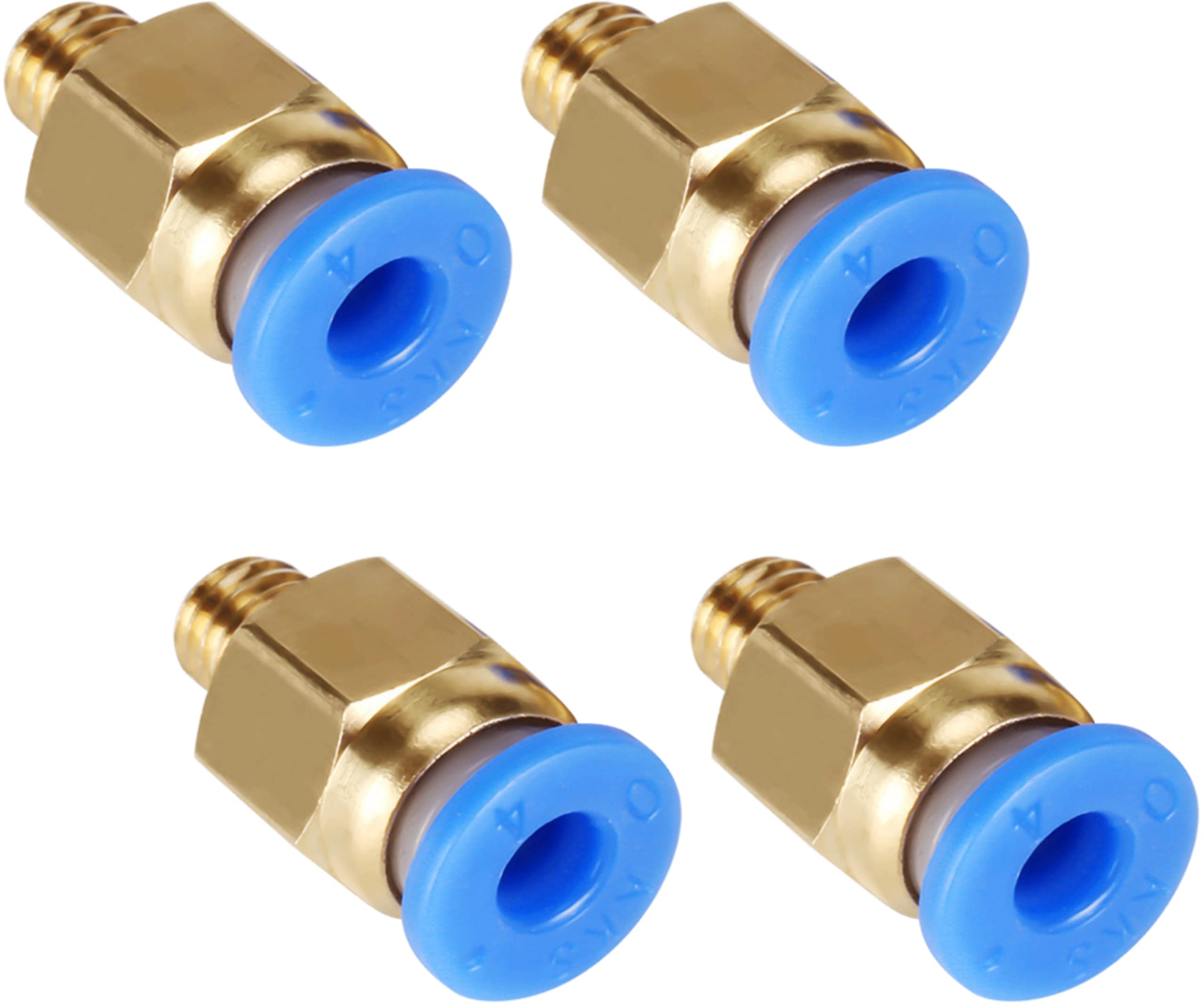 100 Raccordi Pneumatici Dritti 1/4'' X 1/4'' Unione Tubo 6mm OD