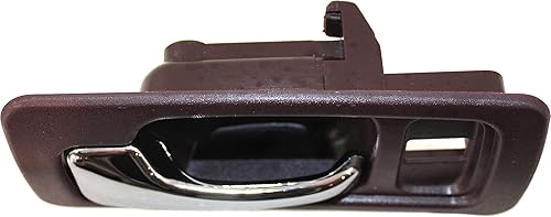 Miniatura 4 de Garage-Pro Manija de puerta interior compatible con Honda Accord 1990-1993 frontal, bisel rojo del lado del conductor con palanca cromada Sedan