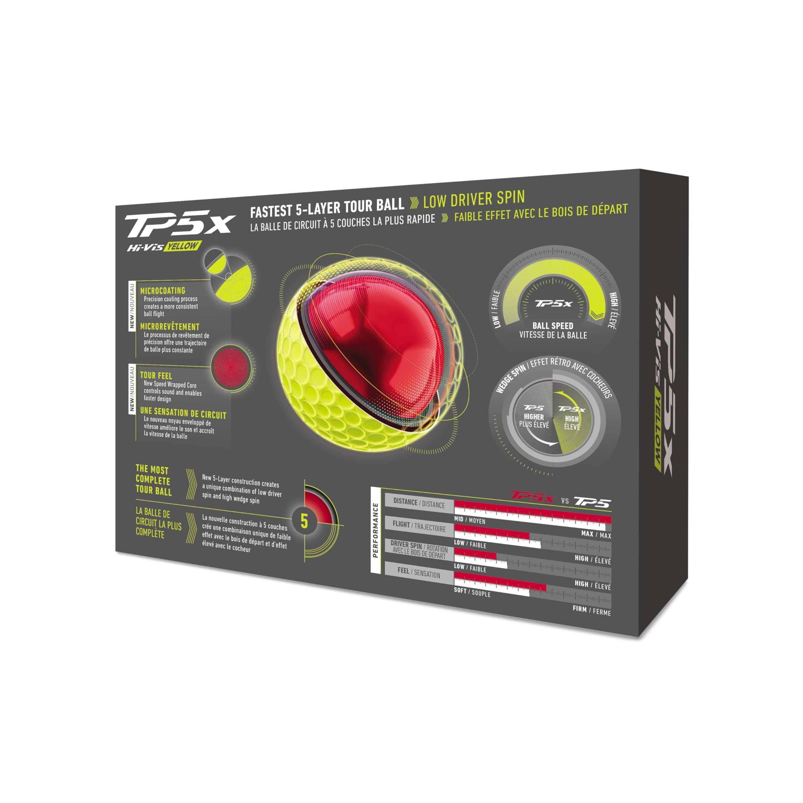 Taylormade Golf TP5x Jaune Une douzaine