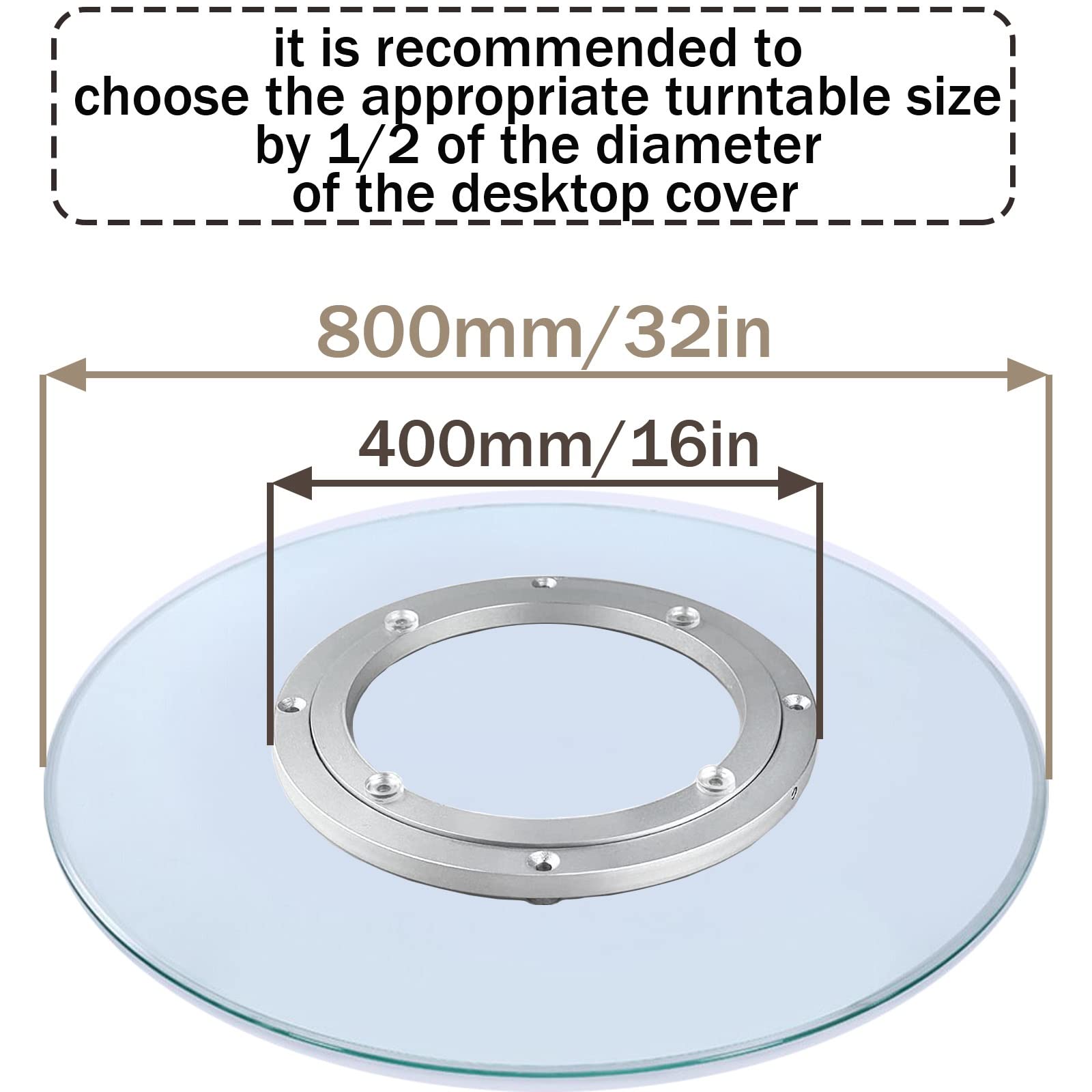 Lazy Susan Drehteller Runder Drehscheibe Drehkranz Aus Aluminiumlegierung