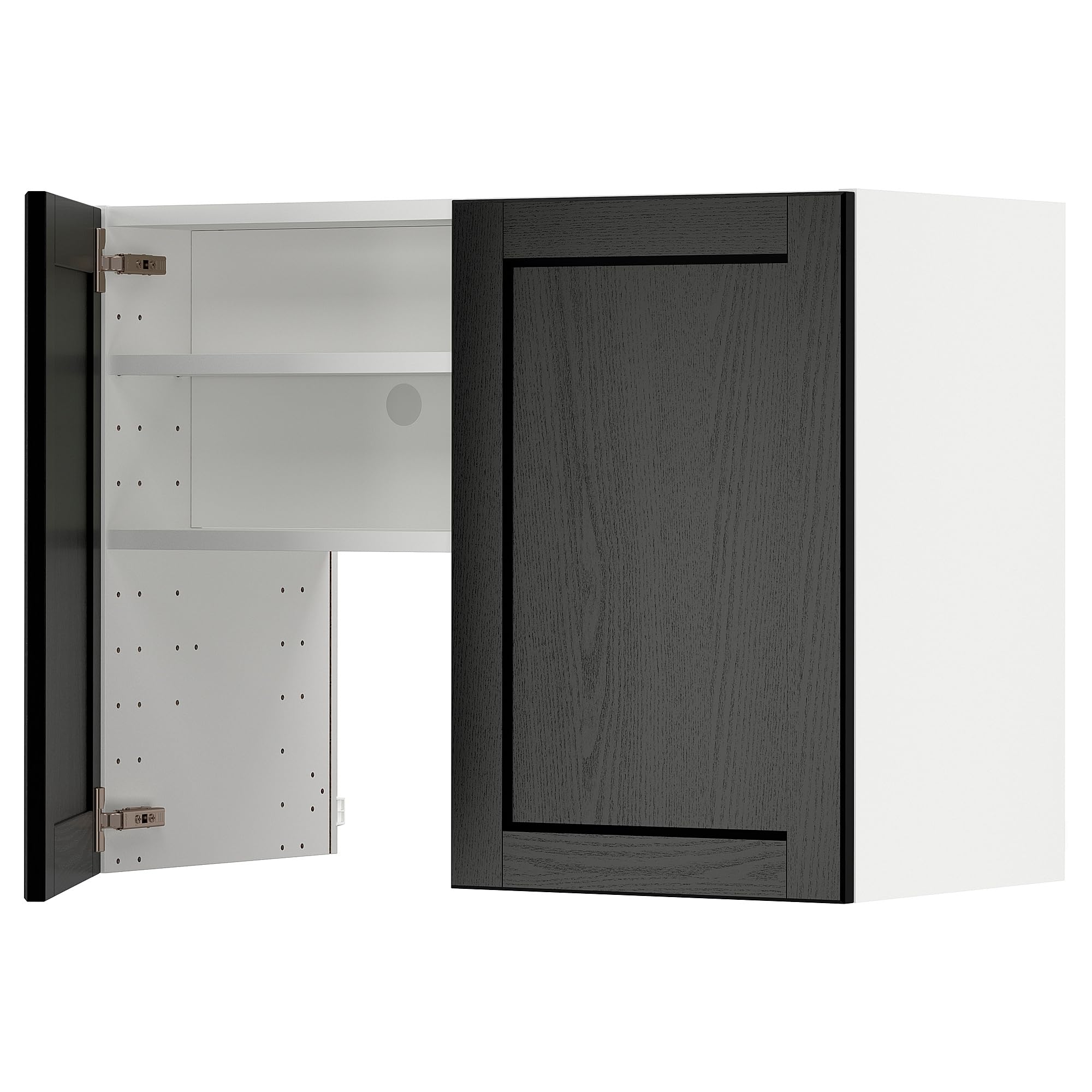 METOD CB F extr hotte ProTuning meuble haut cuisine blanc Lerhyttan noir 80x60 cm