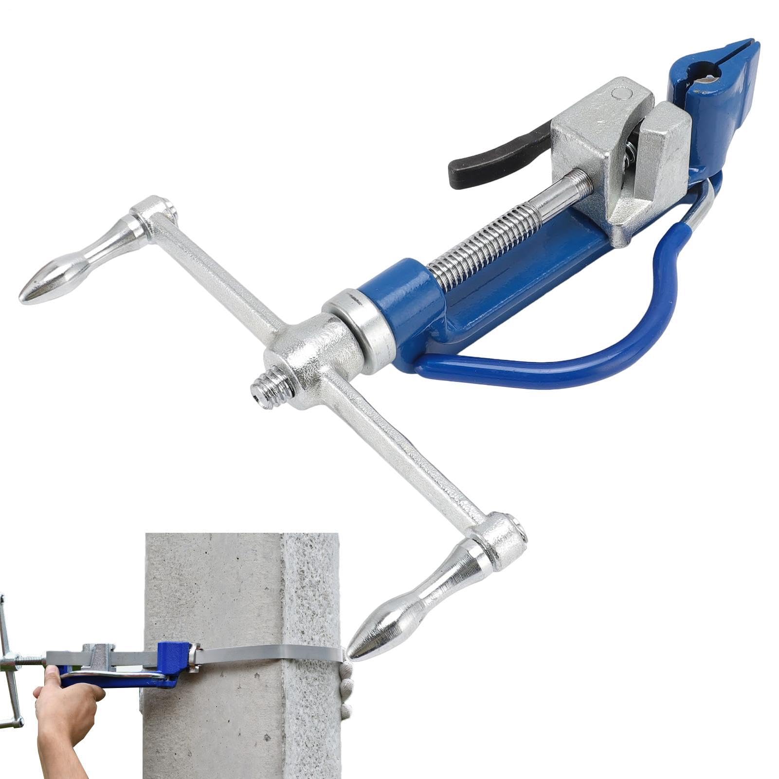 Stainless Steel Strapping Kit - Metal Banding Tensioner Cutter Tool | Heavy Duty Hardware For Cutting 1.2mm Strips. Simultaneously Fixes And Organises Cables Or Wires Delivering Reliable Setup.