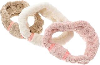 3 Pcs Coral Fleece Bowknot Hair Headband for Yoga, Washing Face, Spa
