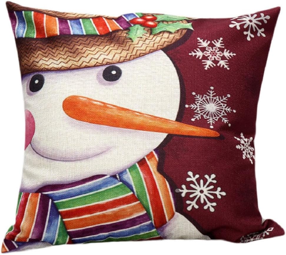 Pillow Case,AutumnFall Christmas Tree Sofa Bed Home Decor Pillow Case Cushion Cover (B)