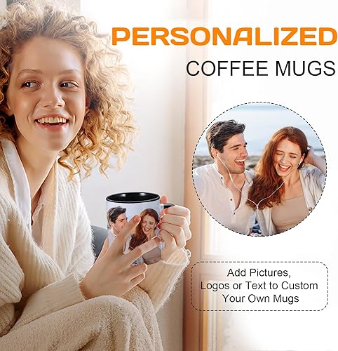 Miniatura 2 de Taza personalizada, tazas de café personalizadas con nombre de foto, taza de café de cerámica personalizada, taza de café personalizada para mujeres
