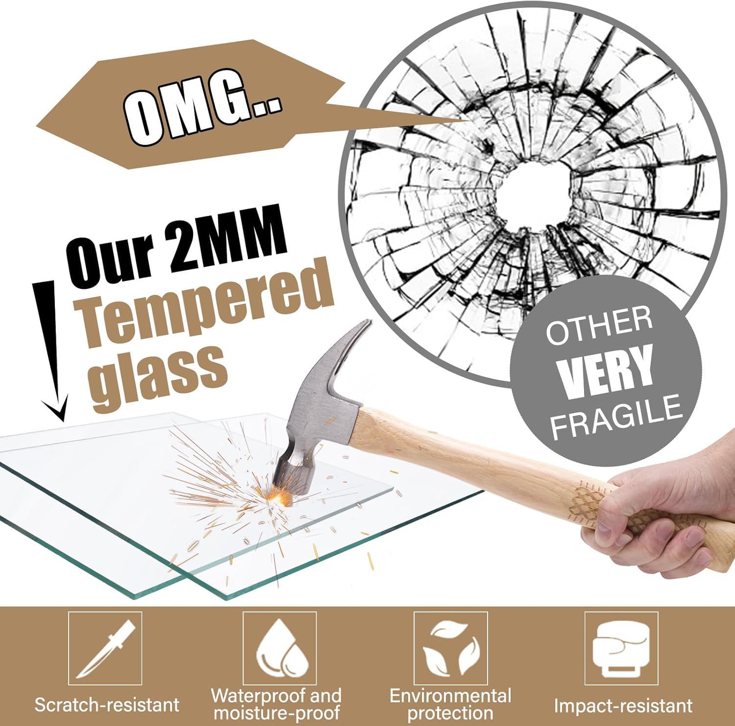 4x6 Picture Frames Bulk Set of 4, Rustic Style Photo Frames with