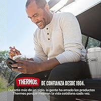 Vista 6 de THERMOS Stainless King Tarro de alimentos aislado al vacío con 2 insertos de contenedor de almacenamiento, 47 onzas, acero inoxidable mate