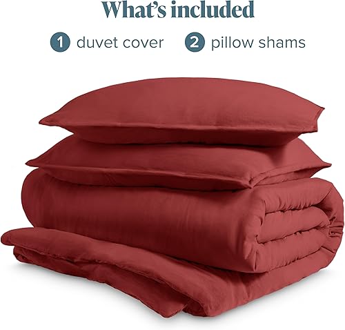 Miniatura 7 de Bare Home - Juego arenado de funda de edredón de tamaño completo, colección 1800 Premium  Funda fresca de edredón  Fundas de edredón supersuaves